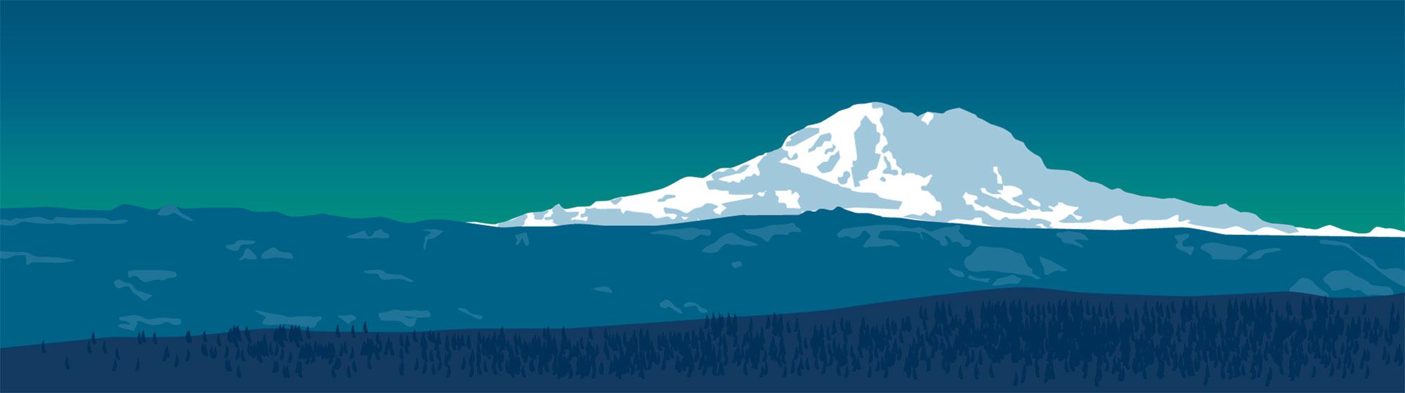 Illustration of Mount Rainier