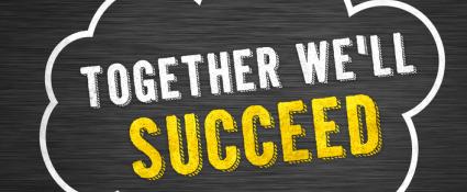 Image with text "Together We'll Succeed".